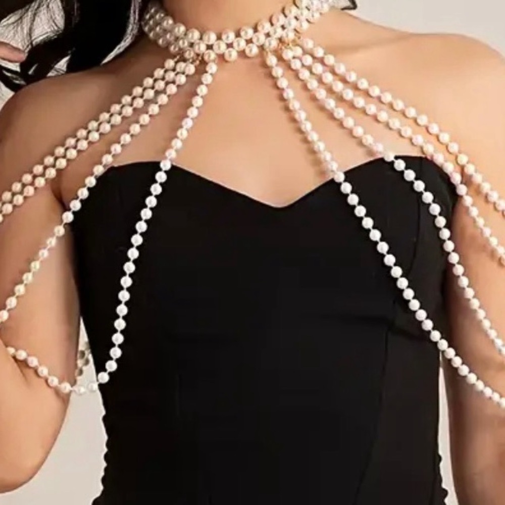 Elegant Pearl Multi-Strand Necklace